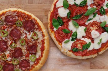 Two of our pizzas
